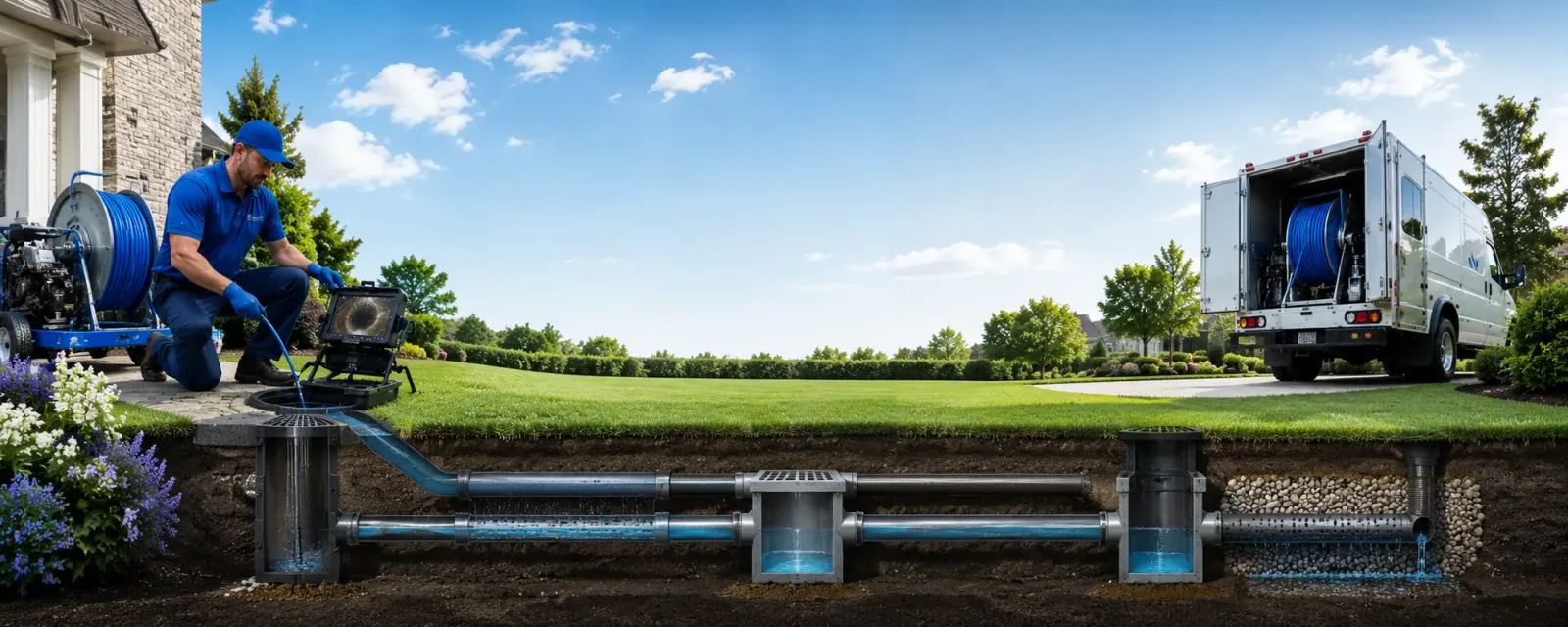 Outdoor drain cleaning information for Galloway, OH